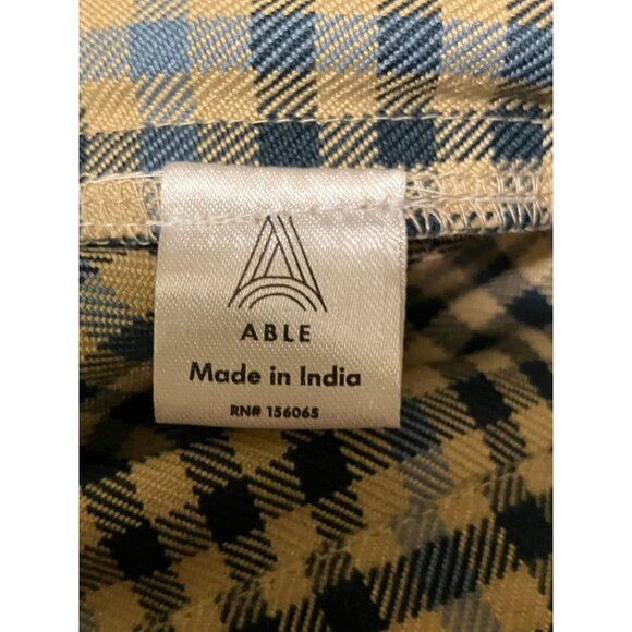 NWT ABLE Gianna Plaid Jacket S Blazer Cropped Pockets Academia Classic Capsule - Picture 10 of 12